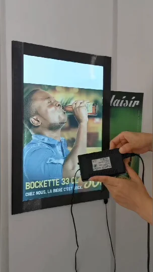 Новый выпущенный лайтбокс «сделай сам» папки для файлов настенный держатель рамка картин постер выставки поддержка яркости и