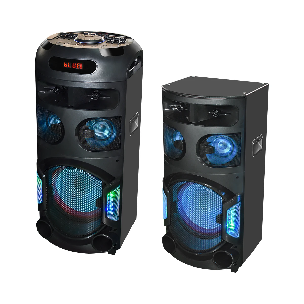 2022 Fire Flame Led Light Karaoke Bt speakers Wireless Party box KTV Speaker Bass  wireless speaker