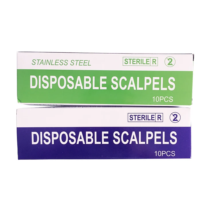 2021 China Medical Disposable Safety Surgical Blade With Plastic Handle Safety Surgical Scalpel