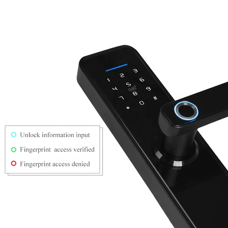 С поддержкой телефона, Wi-Fi, приложение, удаленный доступ, замок без ключа, Распознавание отпечатков пальцев, пароль, карта tuya lock