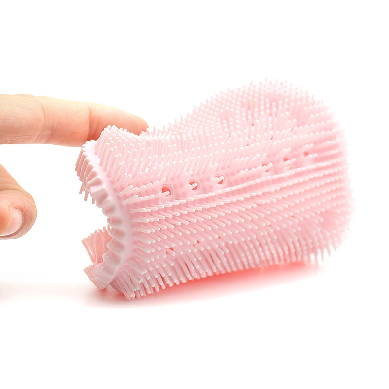 JLY Soft Silicone Facial Cleansing Pads Bath Wash Brush Hair Face Exfoliator Cleaning Scrubber Massage Shower Sponge Blackhead