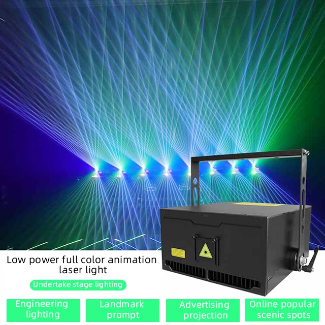 10W RGB full color laser light christmas special effects laser lights