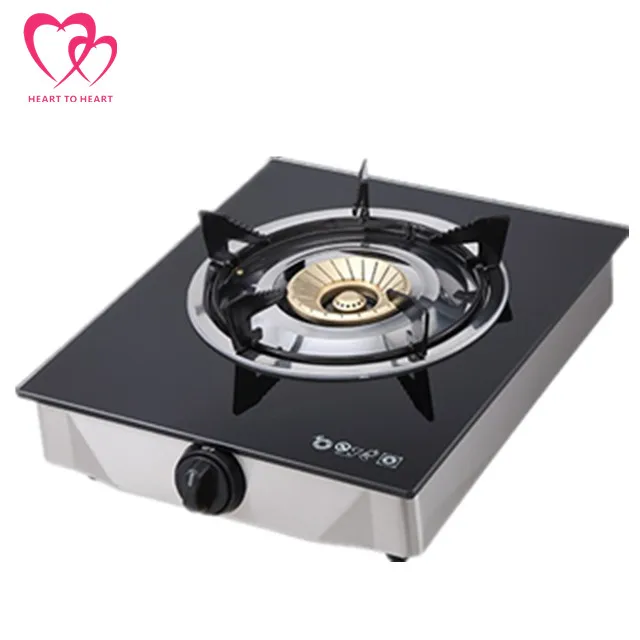 CE Certification glass table 1 burner gas cooktop