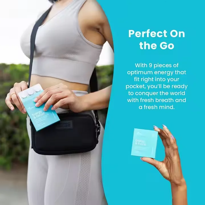 OEM Private Label Energy Caffeine Gum Stay Sharp And Focused Food supplements For Adults