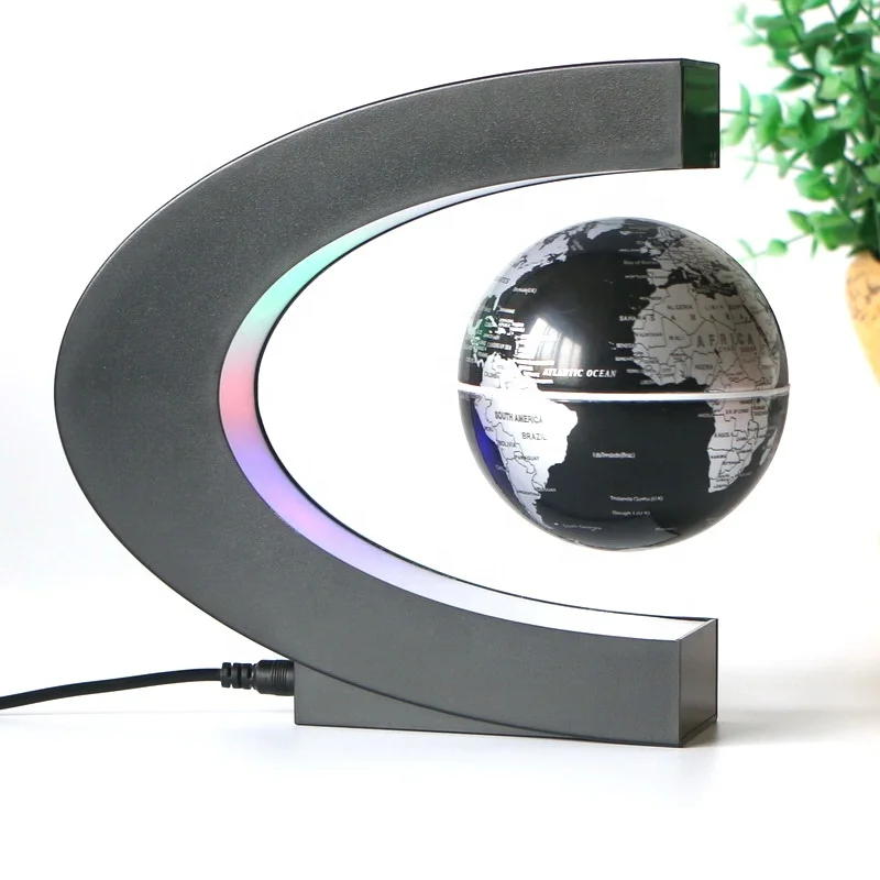 Trending Products 2023 New Arrivals Logo Customized Abs Magnetic Levitating Floating Rotating Globe with CE RoHS Approvals