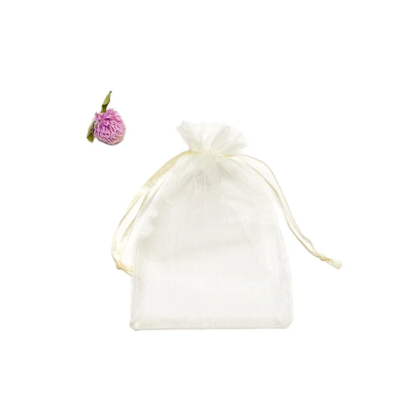 Transparent Lavender Organza Jewelry Bag For Sachet Pouch Packaging Gift Bag