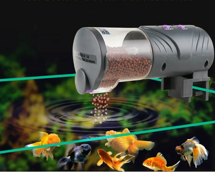 
Automatic fish feeder Aquarium Fish Tank Accessories Plastic Intelligent Automatic Timing Fish Food Feeder 