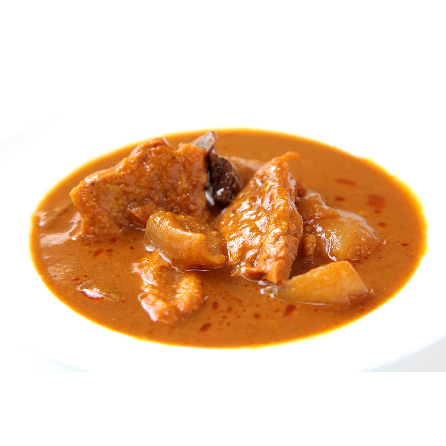 Proessional instant food authentic Indian snacks curry with fresh herbs