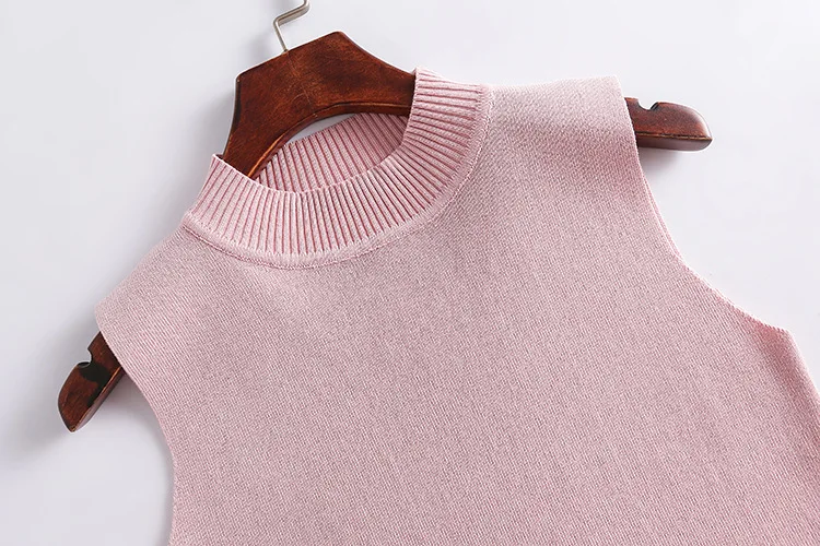 Alibaba Supplier 2021 new arrival  wholesale women knitwear spring summer fashion knitted vest sweater for girl
