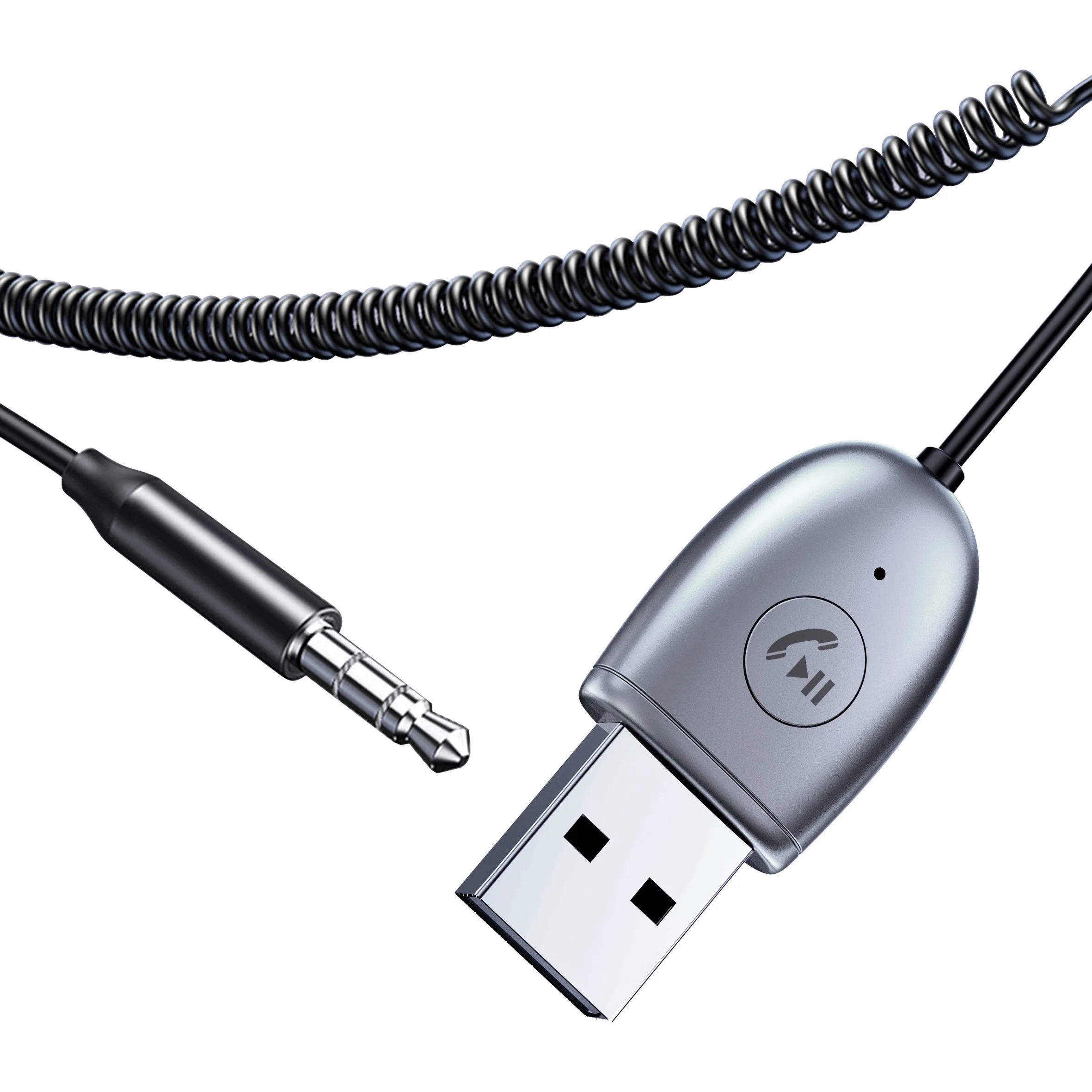 J34 BT 5 0 ключ аудио приемник USB Выдвижной 1 м Универсальный Приемник 3 мм разъем беспроводной гарнитуры Bt