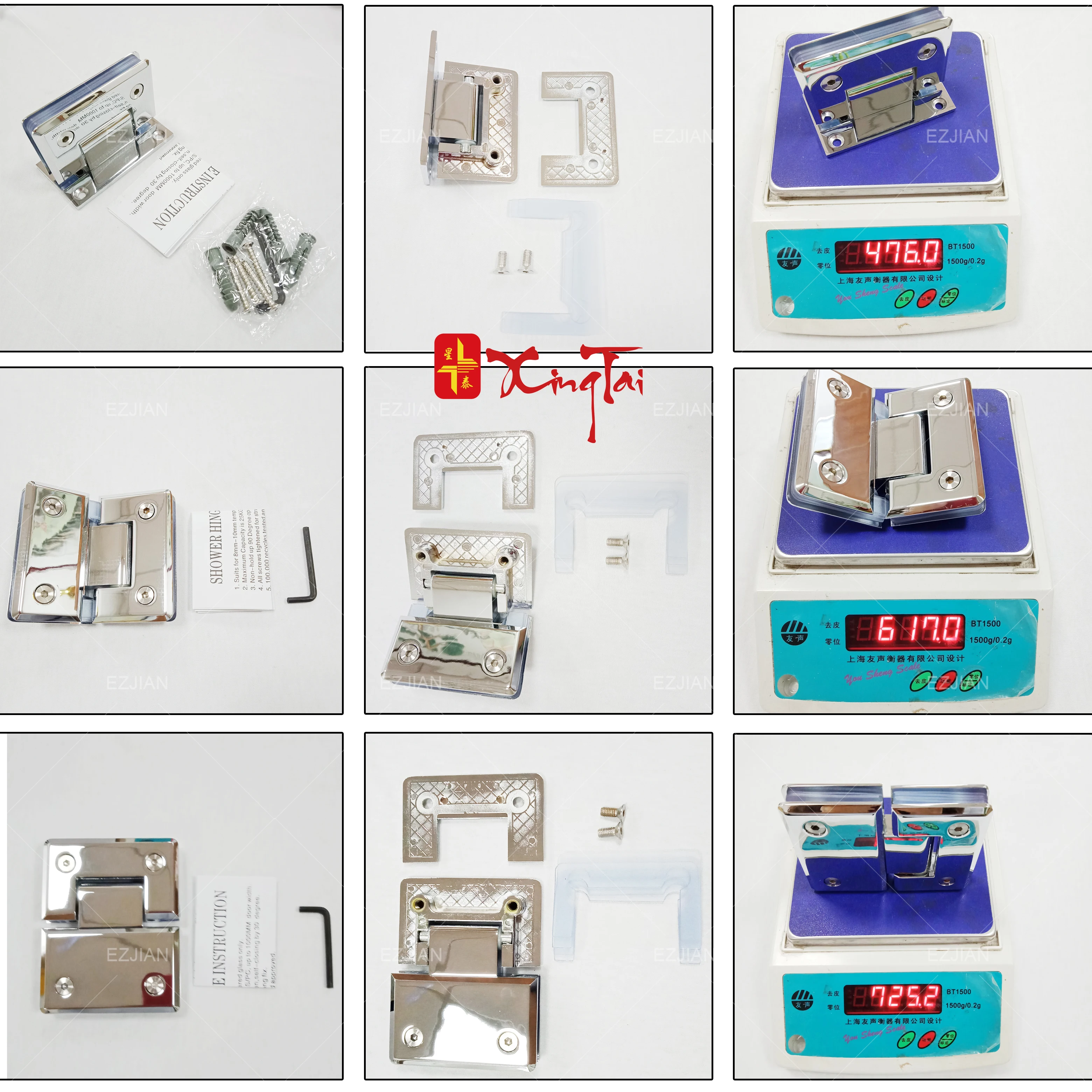 glass door hinge fix clip high quality shower hinge