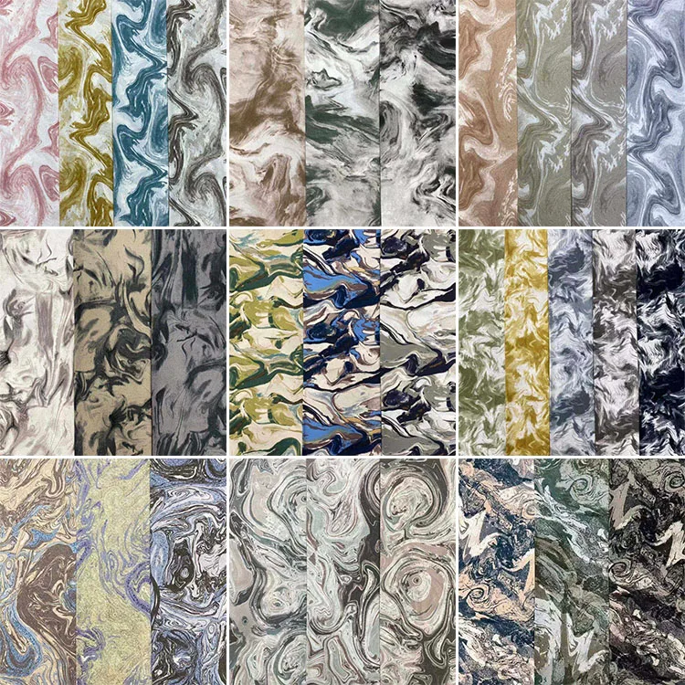 OEM ODM Middle East scarf sheilas Hijab Headscarf Veil fabric black and white marble digitally printed dress abaya crepe fabric