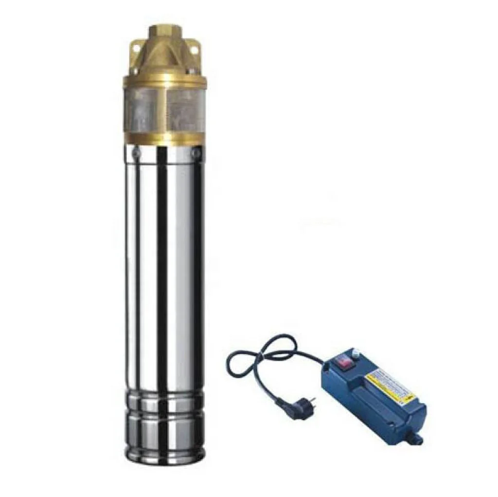 4SKM100 4inch 1HP 3.5m3/h High Quality Brass Impeller Borehole Submersible Deep Well Water Pump
