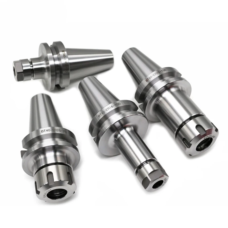 HUAZHICHUN CNC Powerful Tool Handle CNC BT-ER Cutter Shank BT40-ER11, ER16, ER20, ER25, Length 70mm, 100mm