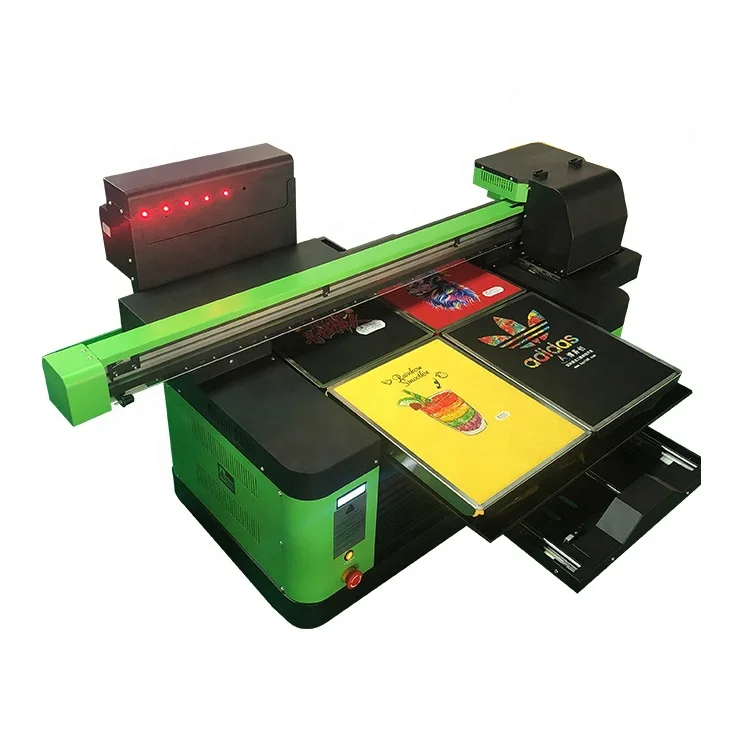Industrial M4 A1 6090 Textile Fabric Tshirt Printing Machine Four A3 Pallets DTG Printing Machine