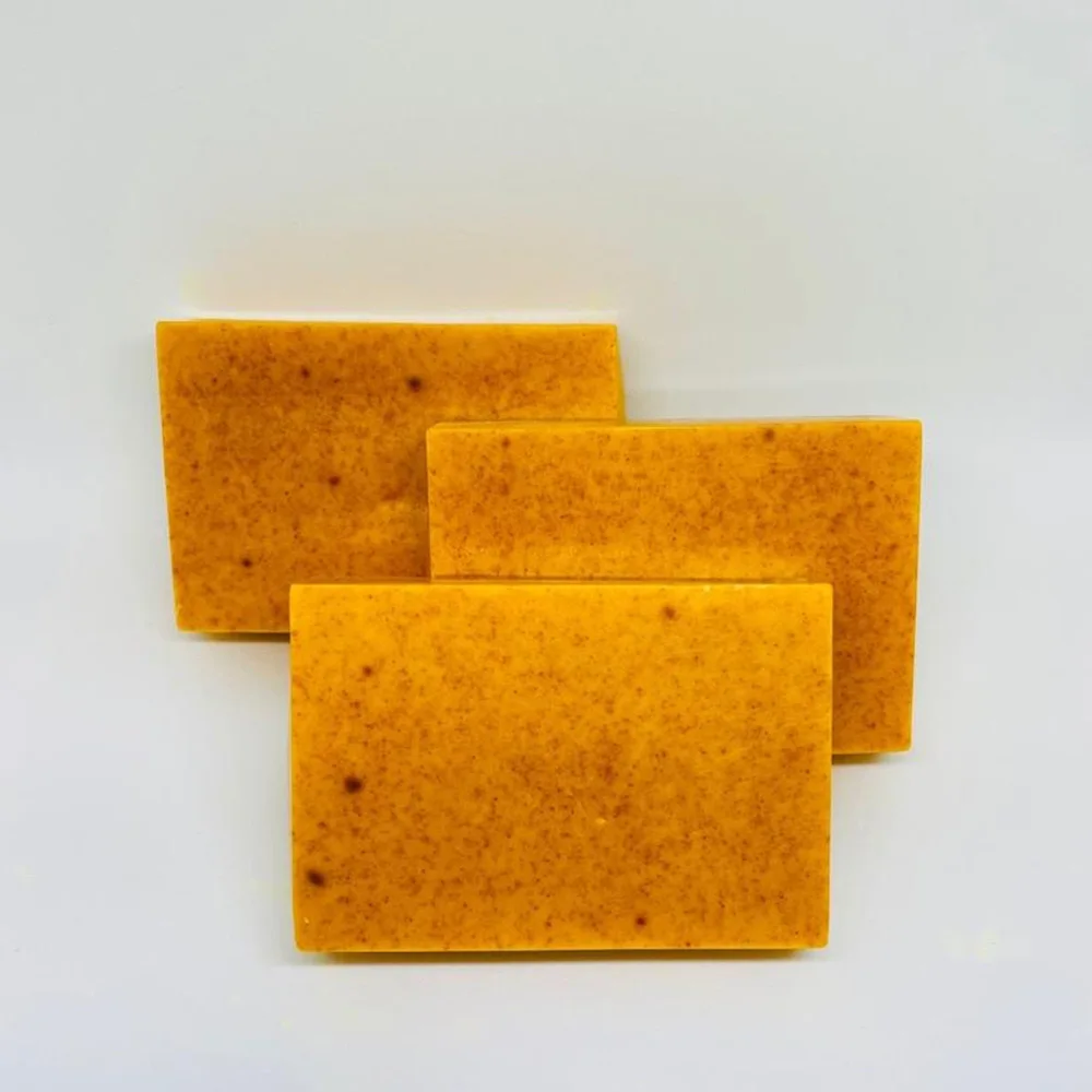 Wholesale Handmade Lemon Kojic Acid Turmeric Face Soap Adults Oil Control Lightening Whitening Slimming Features Herbal Body