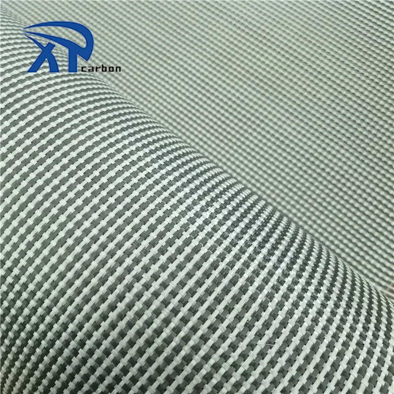 Hot Sale Colorful High Quality Hybrid Mixed Jacquard Carbon Glass Fiber Cloth