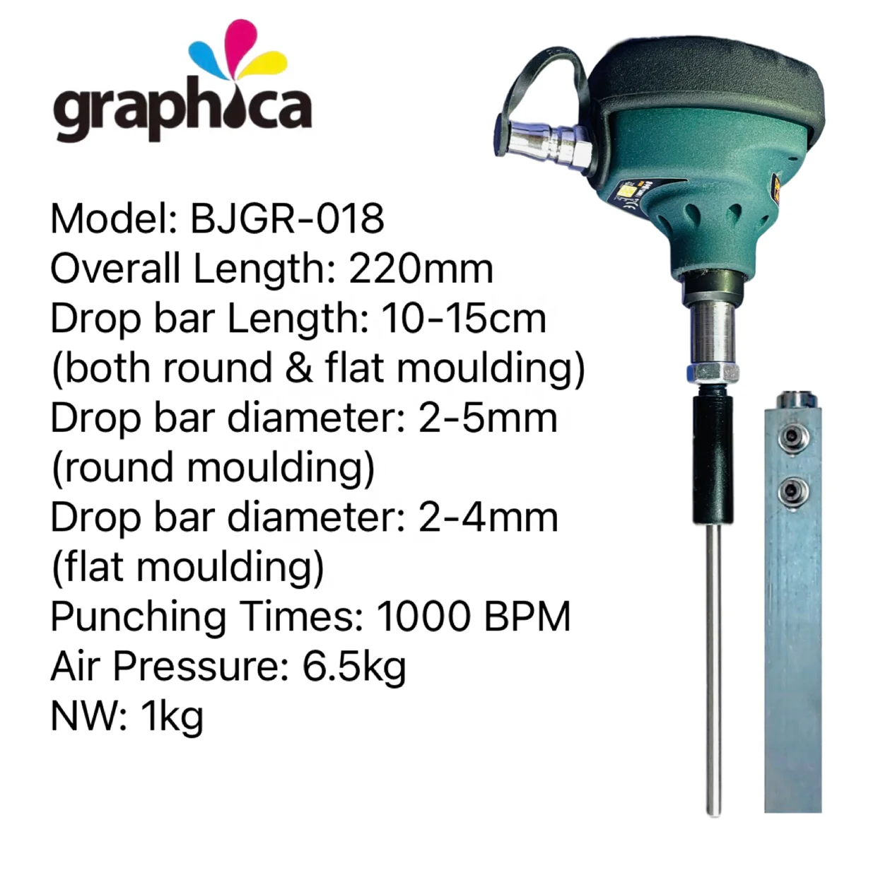 Graphic die cutting manual  inner hole waste stripper for Pneumatic Hand-held inner hole stripping tool round moulding