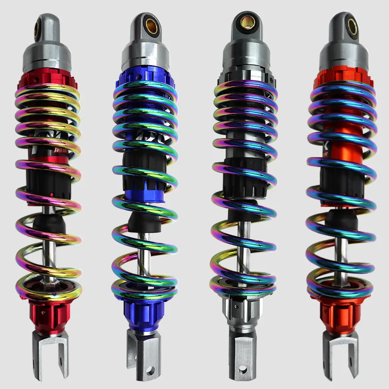  Electric motorcycle gradient color rear shock absorber modified 32cm