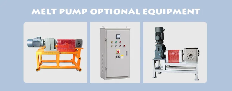 pp plastic zipper extruder machine melt gear pump