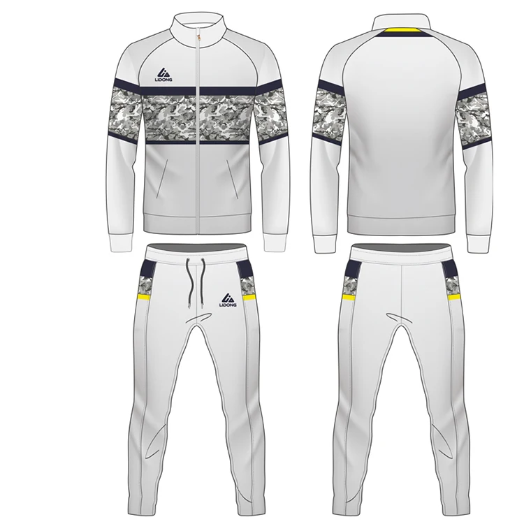 Factory Men Latest Design Custom Printed Sublimation Digital Fitness Sports Tracksuits Set