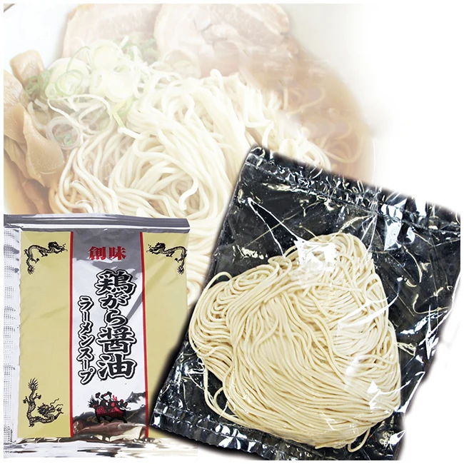 Low carb instant ramen noodles with chicken shoyu ramen broth