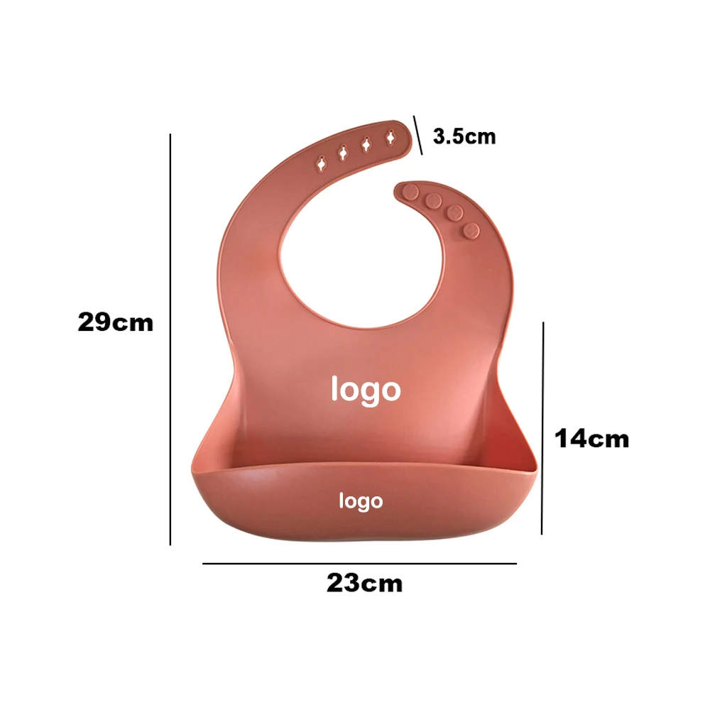 BPA Free Waterproof Silicone Baby Bib for Feeding baby