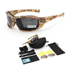 JSJM Outdoor Shooting Goggles Windproof CS Game Fishing Glasses Polarized Sports Glasses