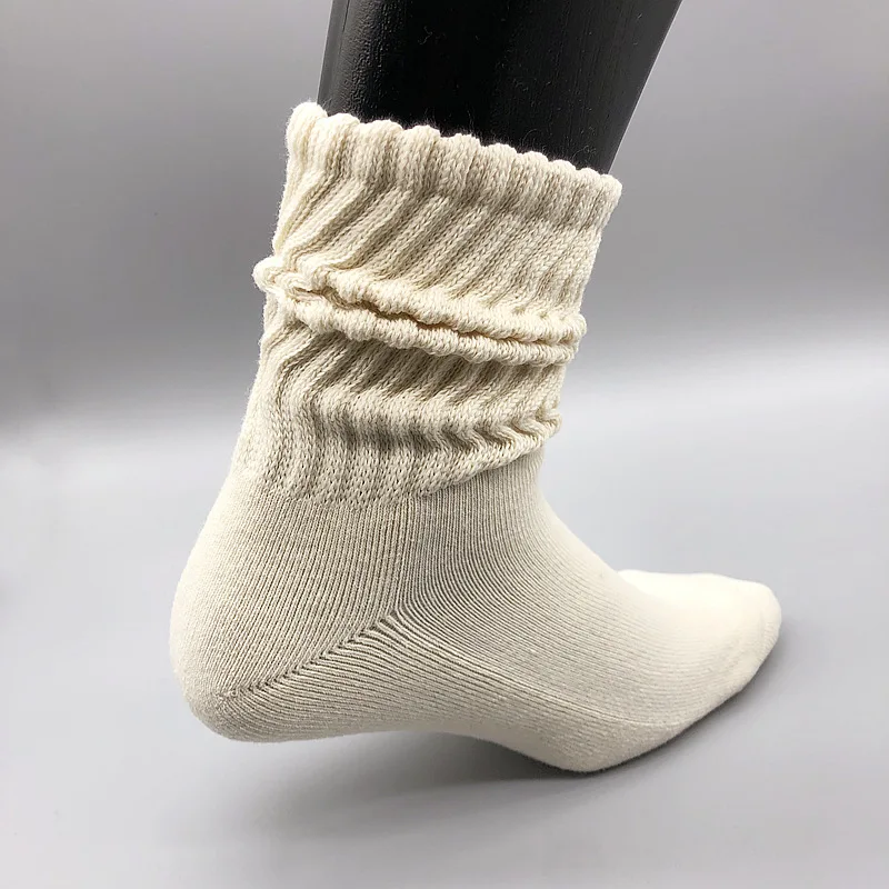 High quality thick cotton girls women slouch socks