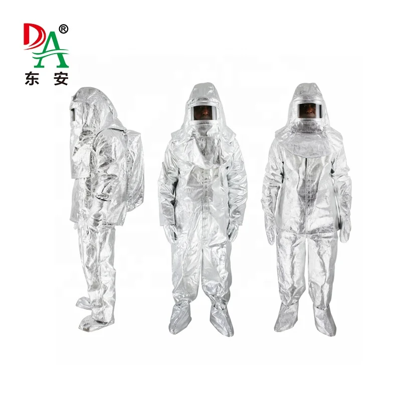 Aluminum Silver Fireman Suit EN1486 Certificated