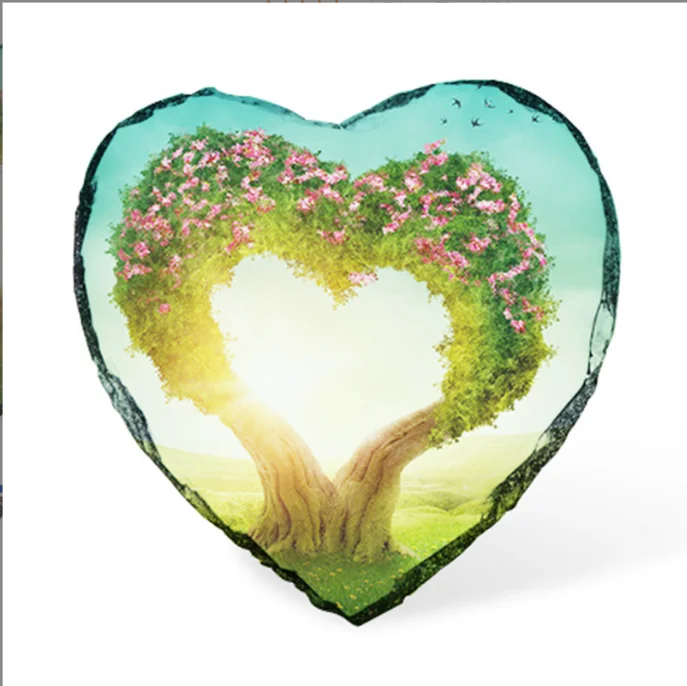 Square rock slate sublimation stone photo panel blanks