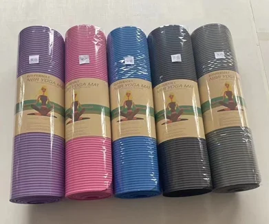 ECO friendly Manufacturer NBR yoga mat non slip yoga mat high quality wholesale Custom Logo printed NBR yoga mats