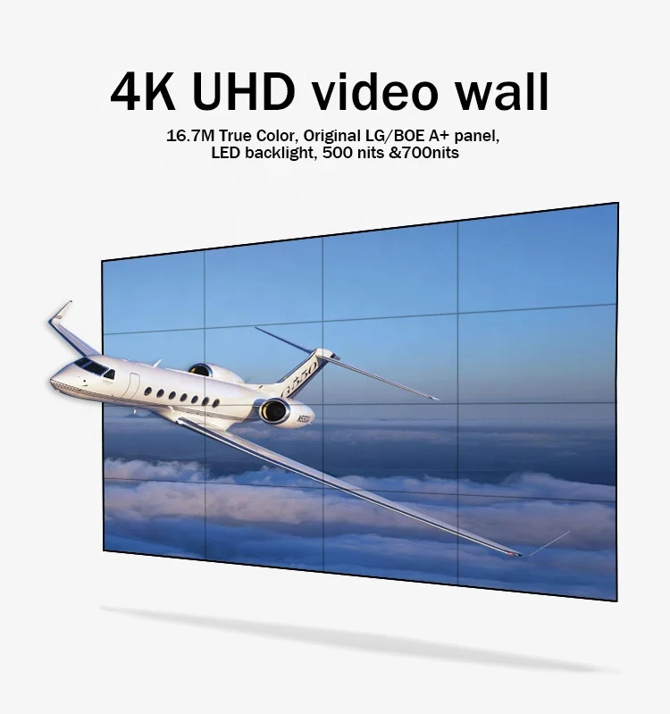 3.5/1.7/0.88mm Bezel LCD Video Wall Ultra Narrow Bezel Controller Splicing Screen LCD Video Wall Displays Screen for Advertising