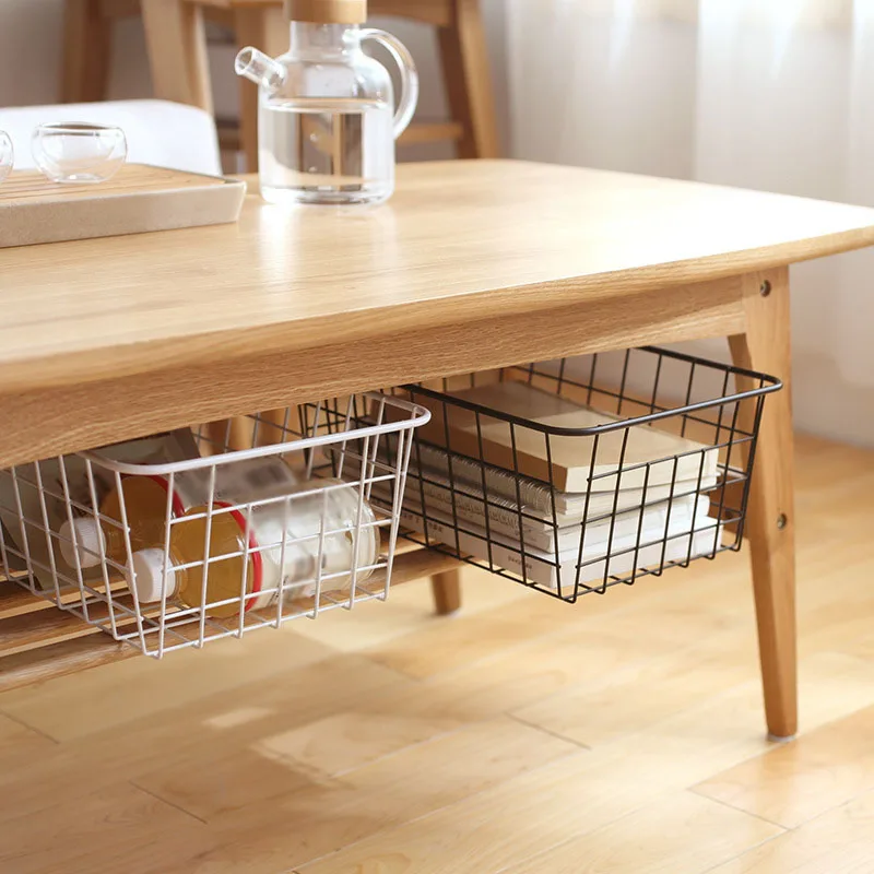 Wrought Iron Storage Basket Desktop Organizer With Large Capacity Multipurpose And Multifunctional. Sturdy And Durable