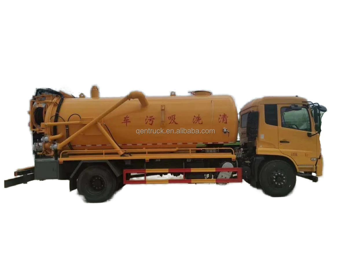 ISUZU GIGA vacuum suction(10cbm)&pressure washing(5cbm) truck 4X2 made in China for exported