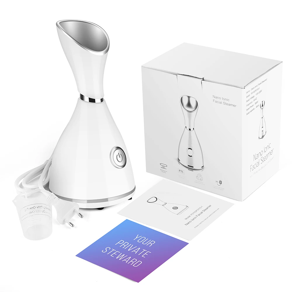 
Nano Face Steamer Vapour Ion Facial Steamer Skin Face Care Sprayer Humidifier Moisturizer Beauty Aroma Herbal Steaming Device 