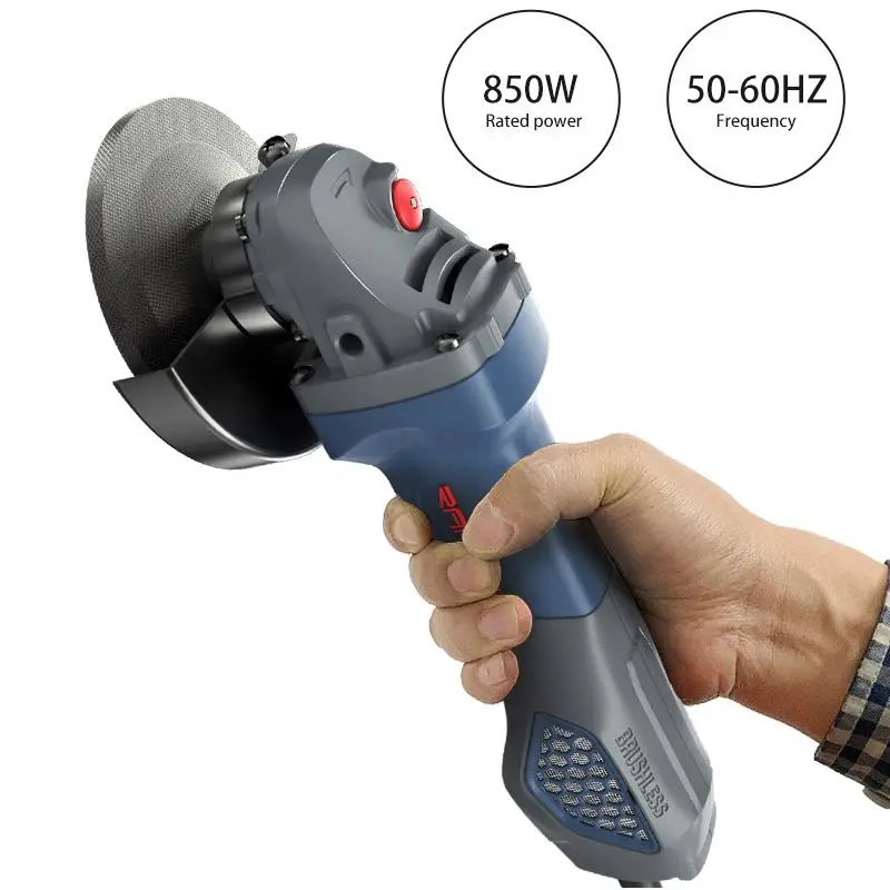 Variable speed 4inch brushless angle grinder high voltage portable mini angle grinder for large structure