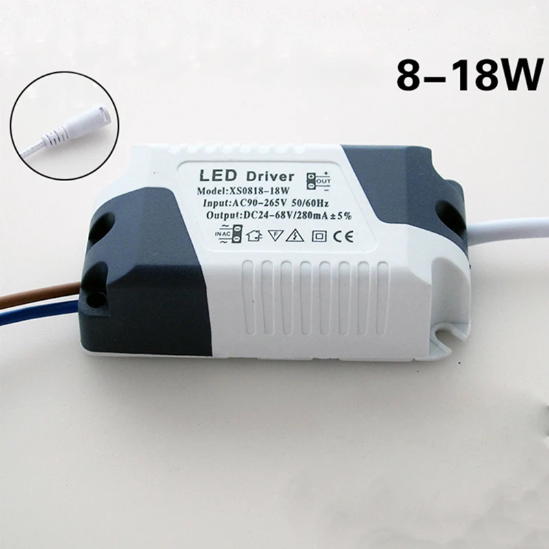 8-18W/ 8-24W LED Driver Power Supply 90-265V Transformator Convert Light Lamps Lighting Transformer Waterproof Electric Supply
