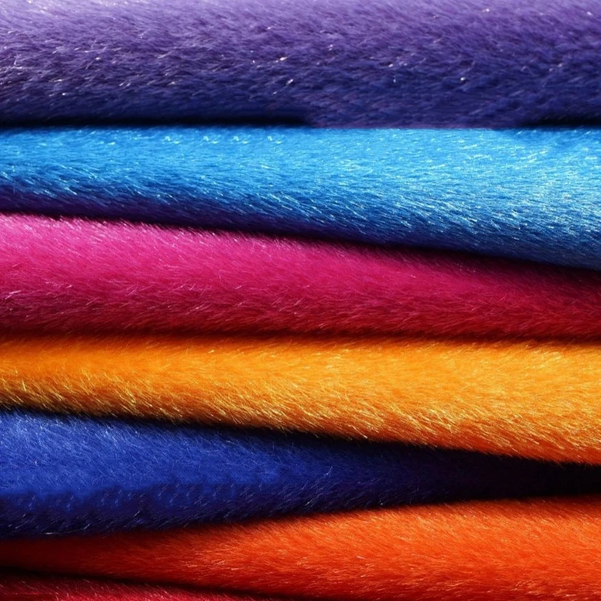 Заводская изготовленная на заказ Вязаная подошва яркие искусственные норковые волосы плюшевая ткань конский волос имитация конского волоса из волоса/