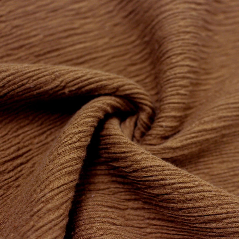 free sample 55% cotton 37% recycled polyester 6% polyester 2% spandex crepe jersey environmentally friendly knitting fabric