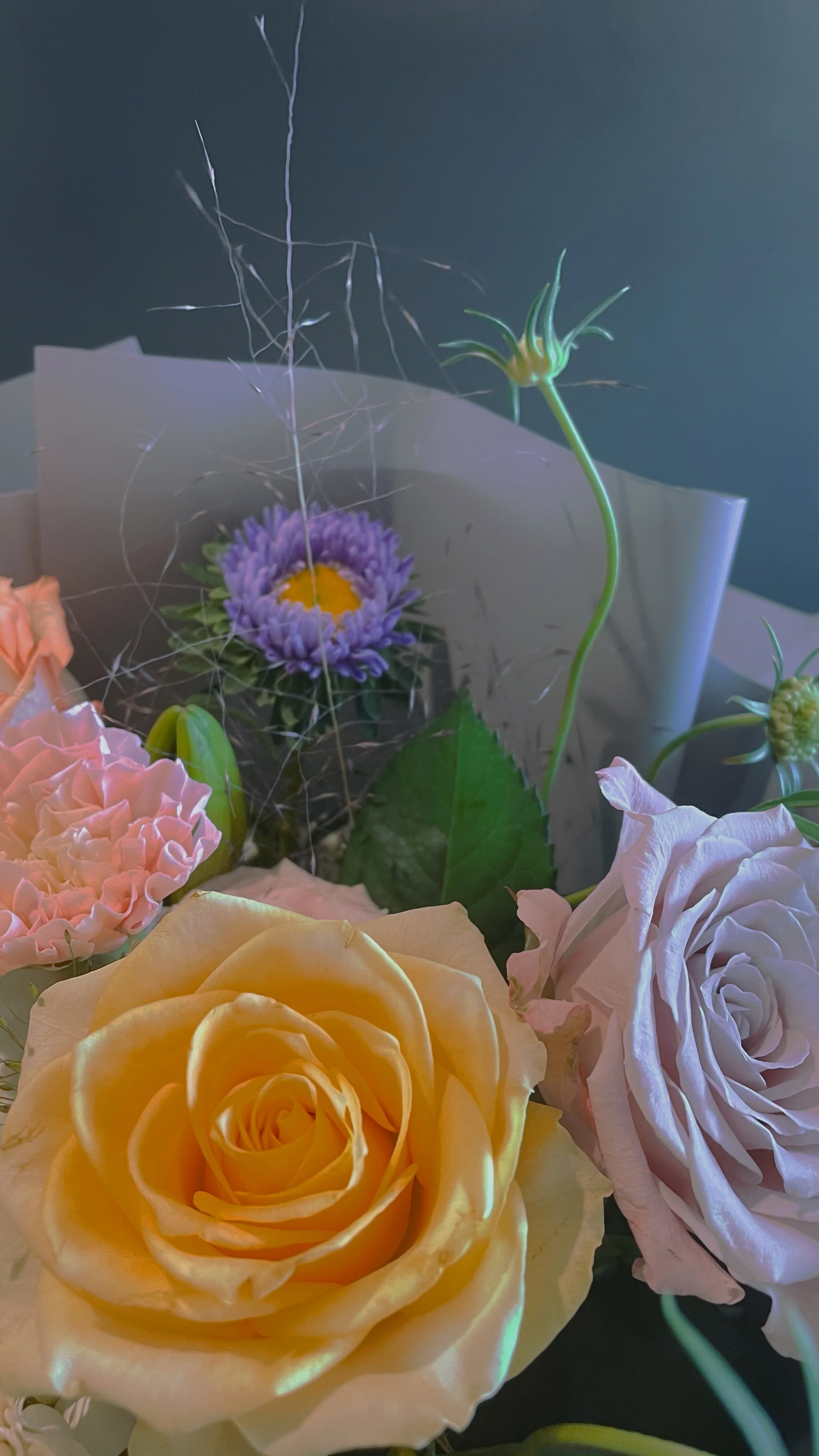 Yuhuiting flower mauve natural bouquet