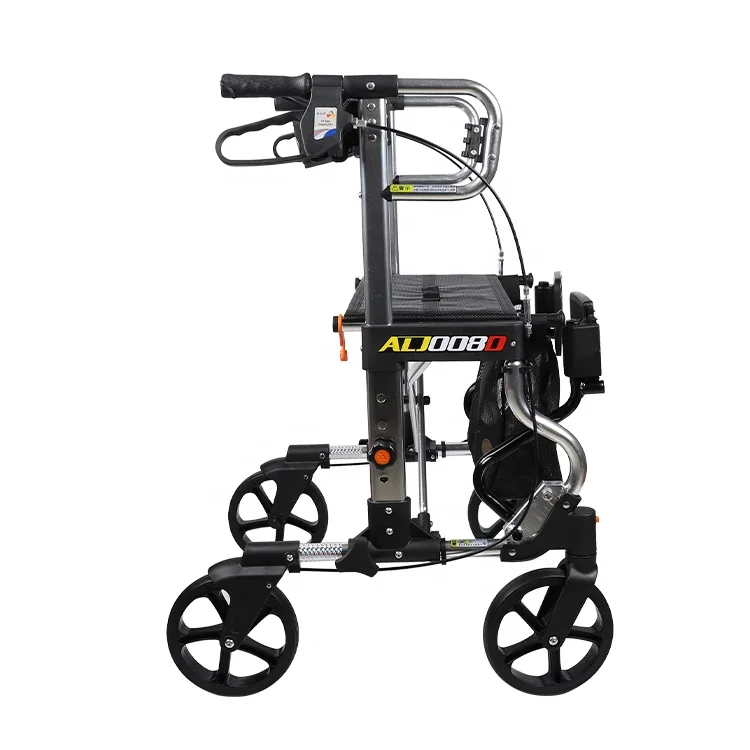 wholesale trolley rollator walker foshan rollator types upright armrest handicap senior folding walker rollators for adult