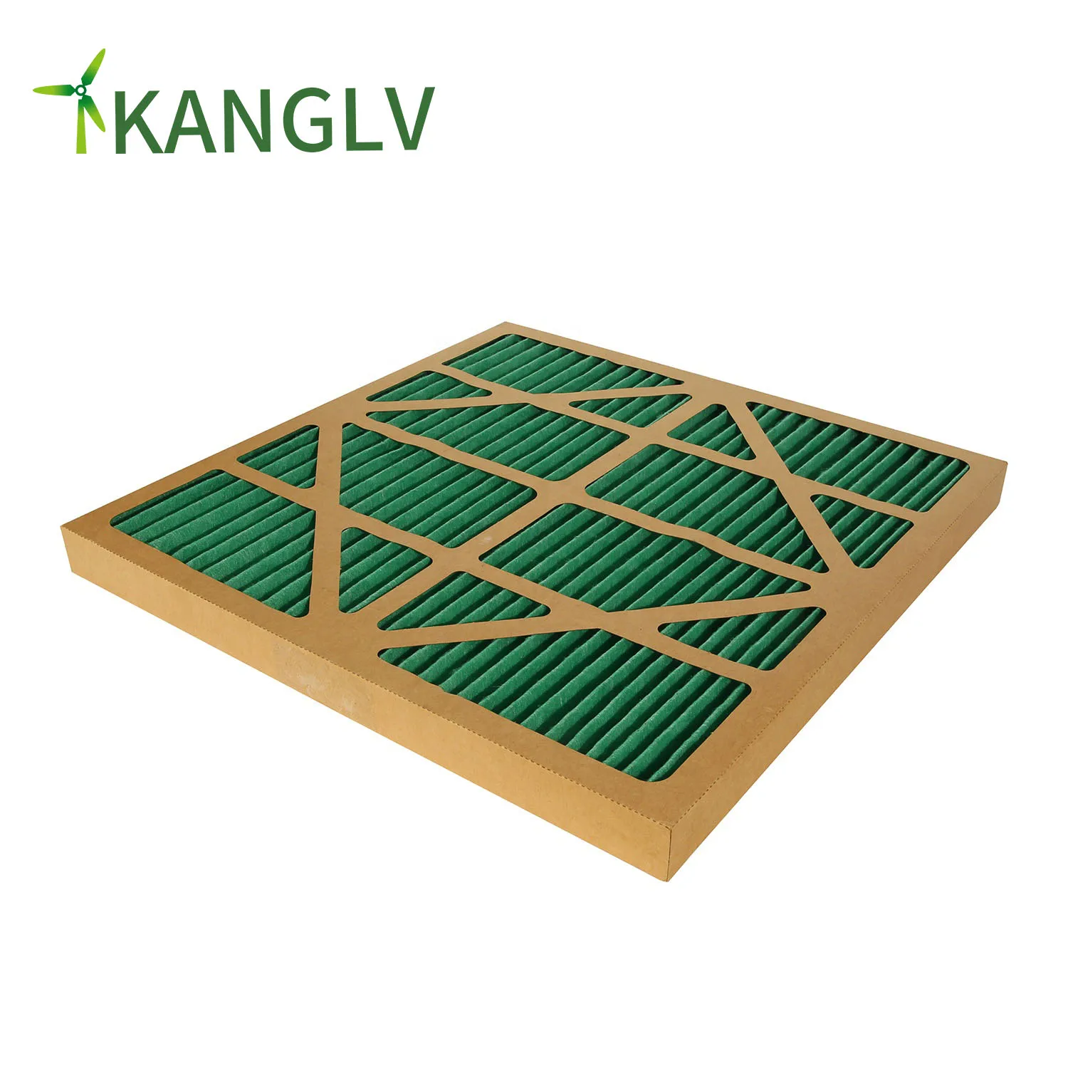 Cardboard Frame Pleated Panel Air Filter Folding Primary Air Filter G4