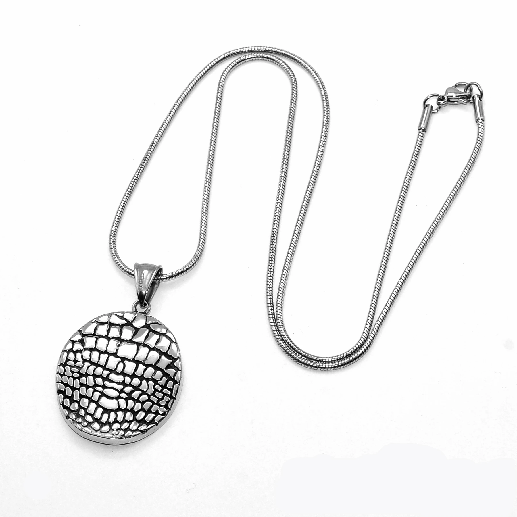 Hip Hop Rock Design Necklaces Punk Gothic Style Matt Smear Oil Stainless Steel Skull Cross Men Necklace Jewellery