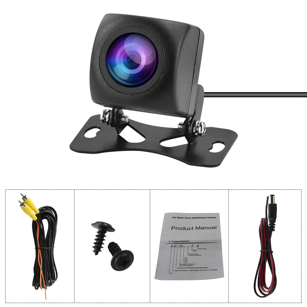 Waterproof  Universal Car Rear View Camera Reverse Back Up  170 Degree Wide Angle Car Camera