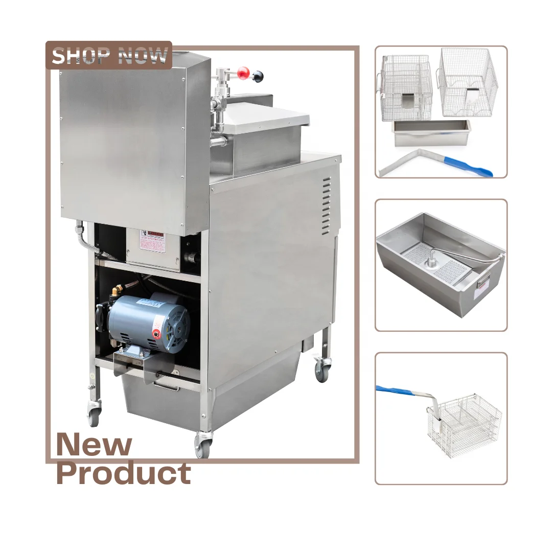 25.36QT KFC Kitchen Fried Chicken Henny Penny Fryer Chicken Broasted Machine Commercial Fryer Programing w/Oil filter