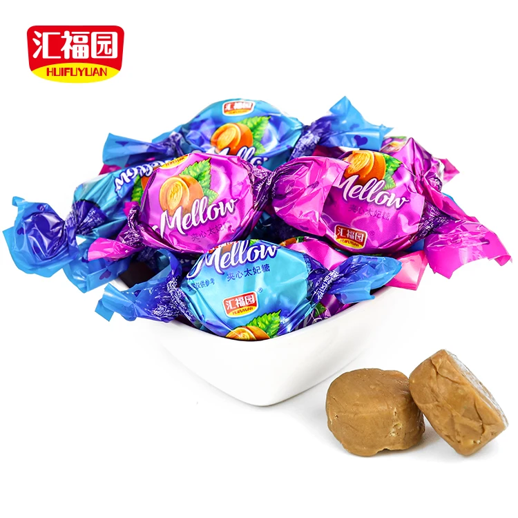 Cheap price round shape milk toffee soft candy
