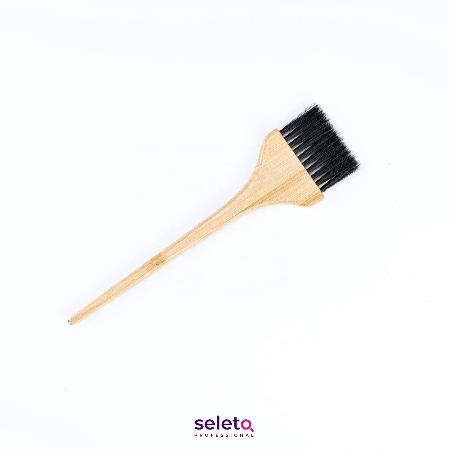 Bamboo Dye Tint Brush Coloring ECO-Friendly Bamboo Wood Hair Dye Brush Hairdresser Tint Brush