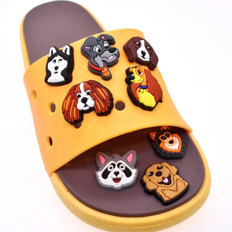 pvc charms Cute Bulldog Different Dogs Style Shoe Charms dog mom dog dad shoe charms Garden Shoe Decoration Accessories