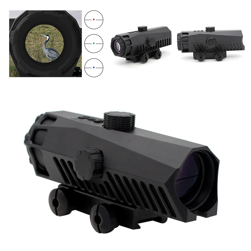 Good Quality Outdoor Hunting 4x32 Rifle Scope Manufacturers Shock Resistant CS War Game Airsoft Red Green Dot Sight